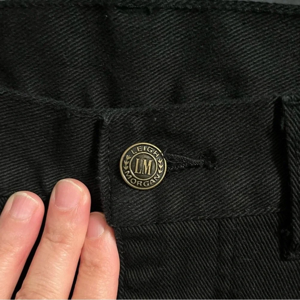 NWT Vintage Leigh Morgan Black Jeans- Size 12/ Large - Picture 4 of 10